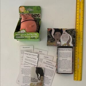 Stress Relief Essentials toolkit and Hedgy stress relief squeeze toy